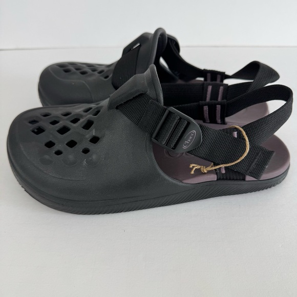 Chaco Chillos Women's Size 9 Black Adjustable Closed Toe Clogs Mules Shoes - Picture 2 of 9